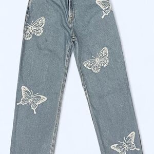 Hollister Women's Blue and Navy Jeans